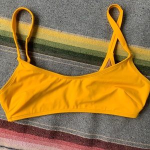 Nu Swim Ha Ra Top in Yolk Size Medium